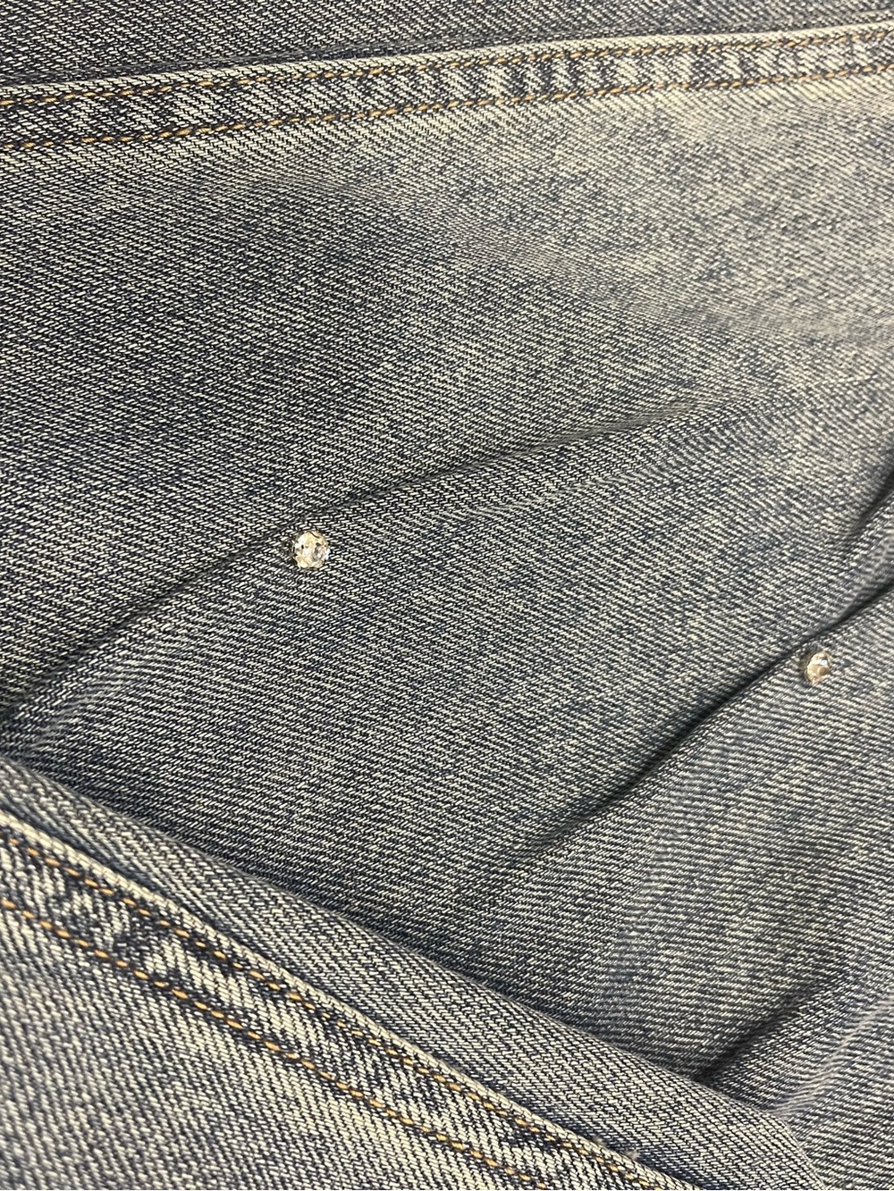Shopevelyn Signature 8 Gray Wide-Leg Jeans with Stud Accents - Picture 5 of 9